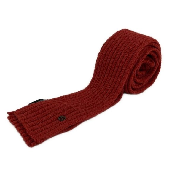 Auth GUCCI - Red Alpaca Wool Scarf - Picture 1 of 4